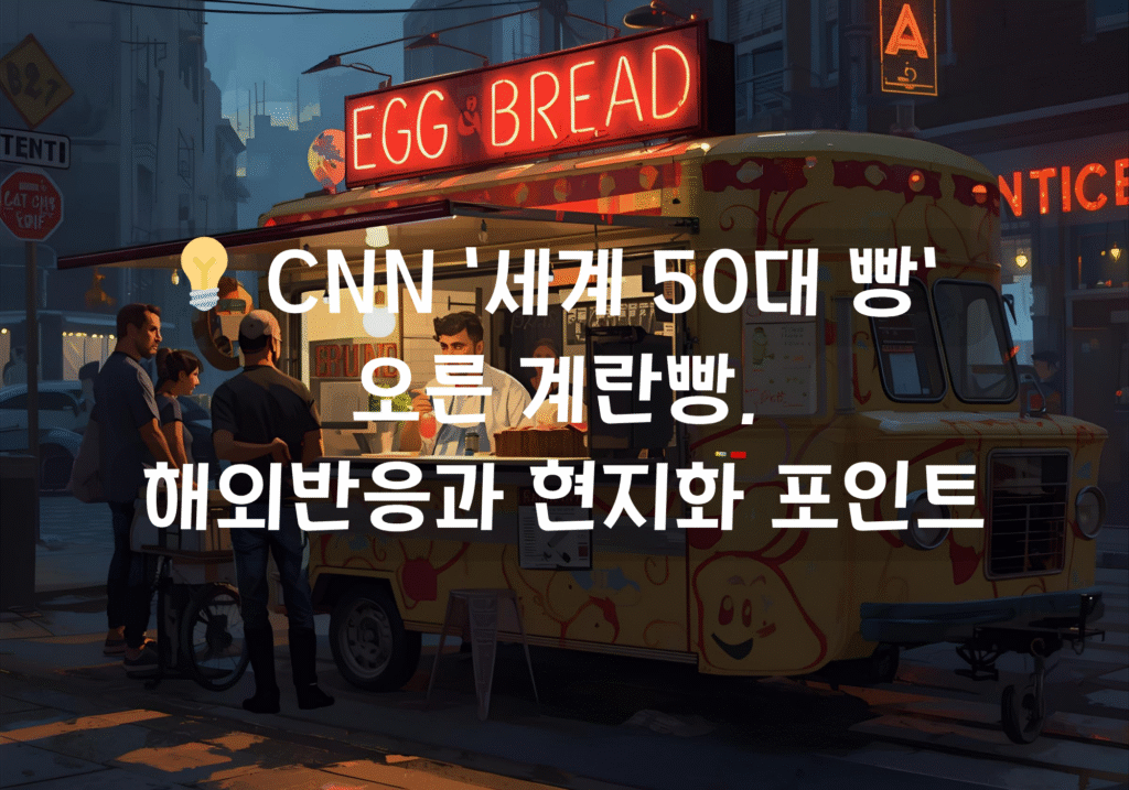 CNN ‘세계 50대 빵’ 오른 계란빵, 해외반응과 현지화 포인트