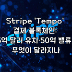 Stripe ‘Tempo’ 결제 블록체인: 5억 달러 유치·50억 밸류, 무엇이 달라지나