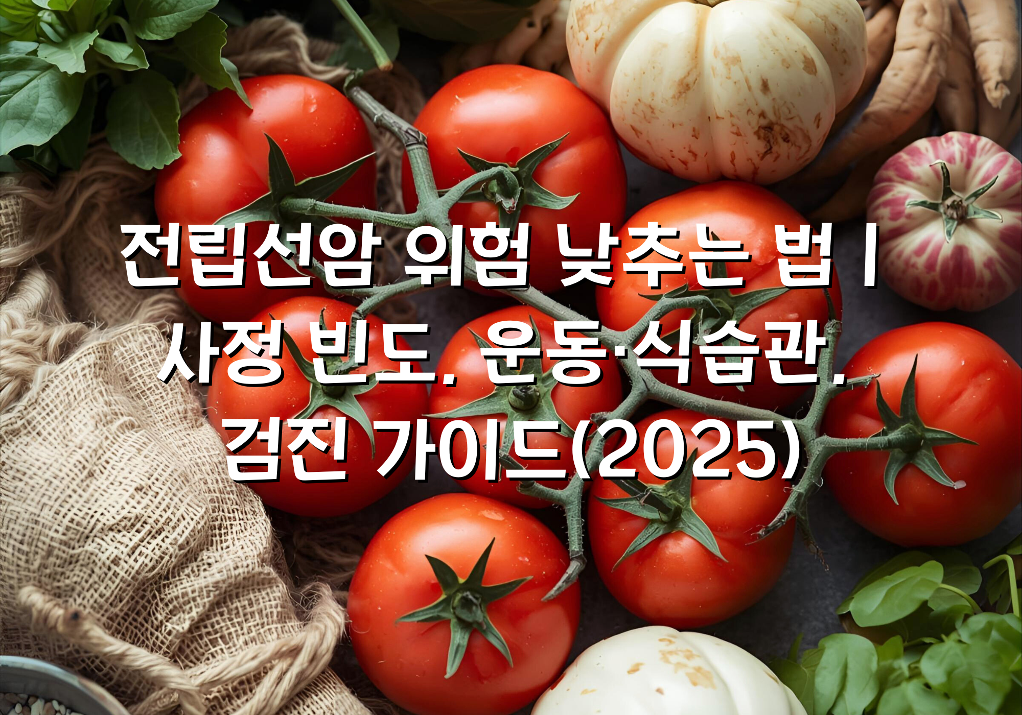 전립선암 위험 낮추는 법｜사정 빈도, 운동·식습관, 검진 가이드(2025)